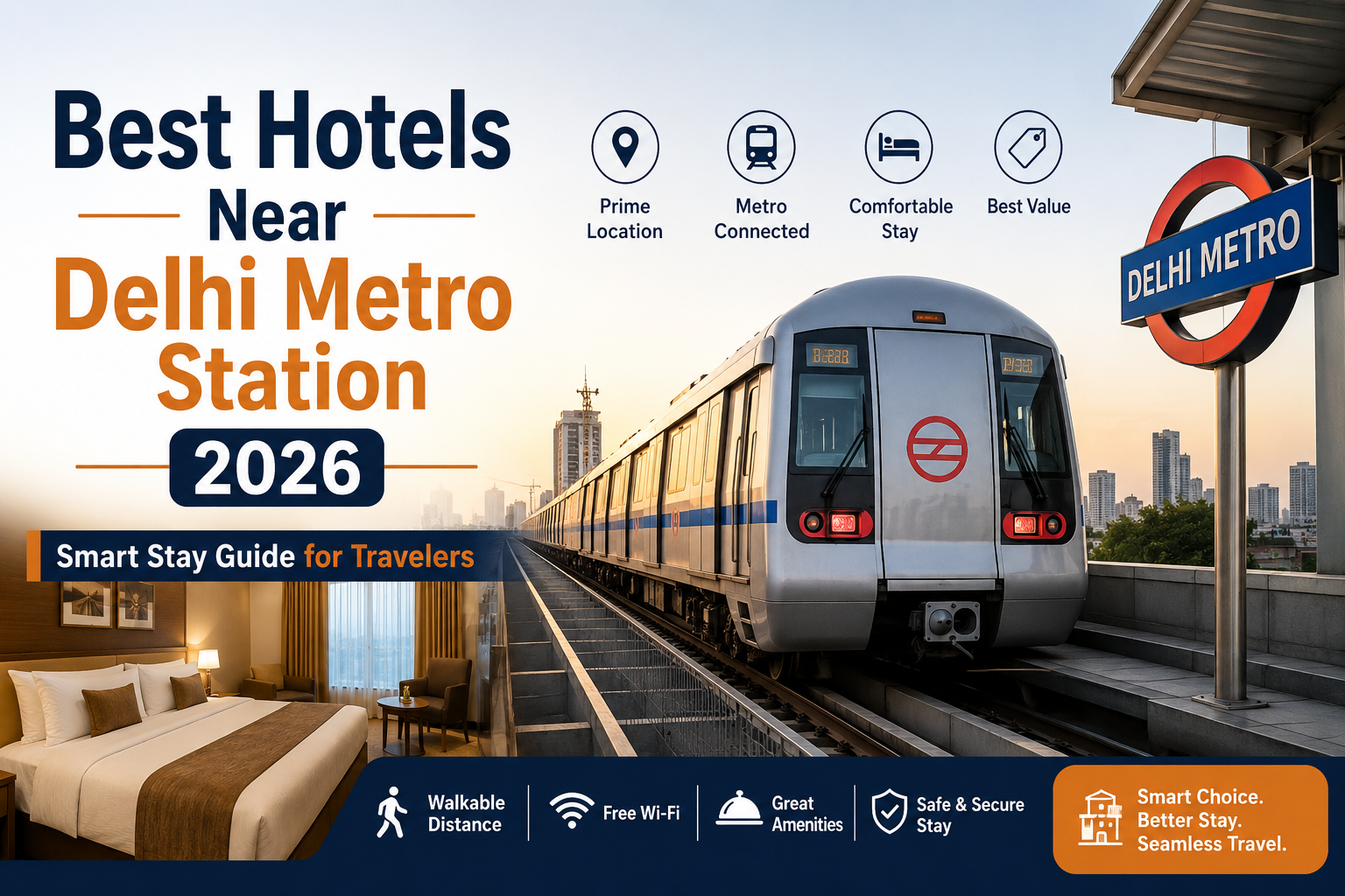 best hotels near Delhi metro station 2026