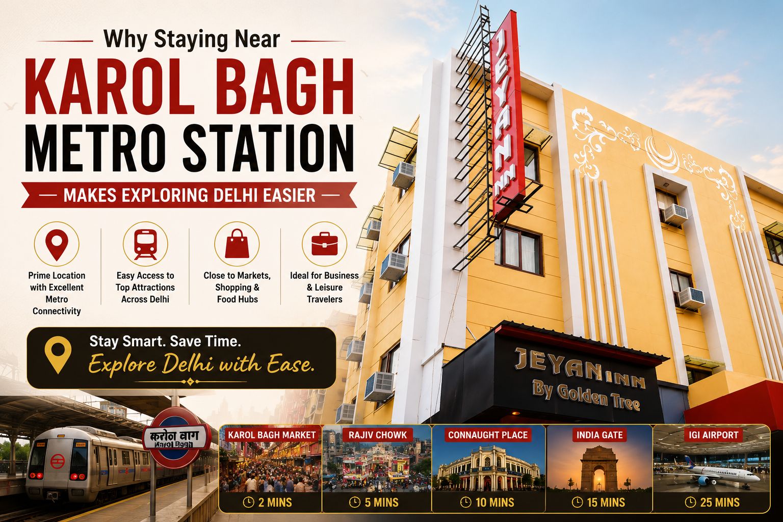 Stay Near Karol Bagh Metro Station