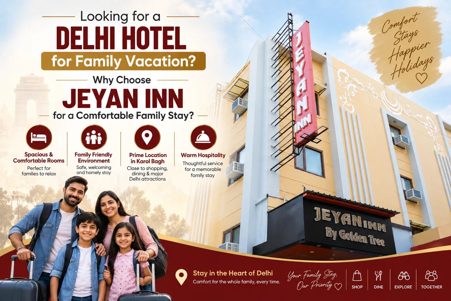 Delhi Hotel for Family Vacation